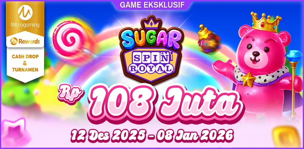 Turnamen & Cashdrop Sugar Spin Royal